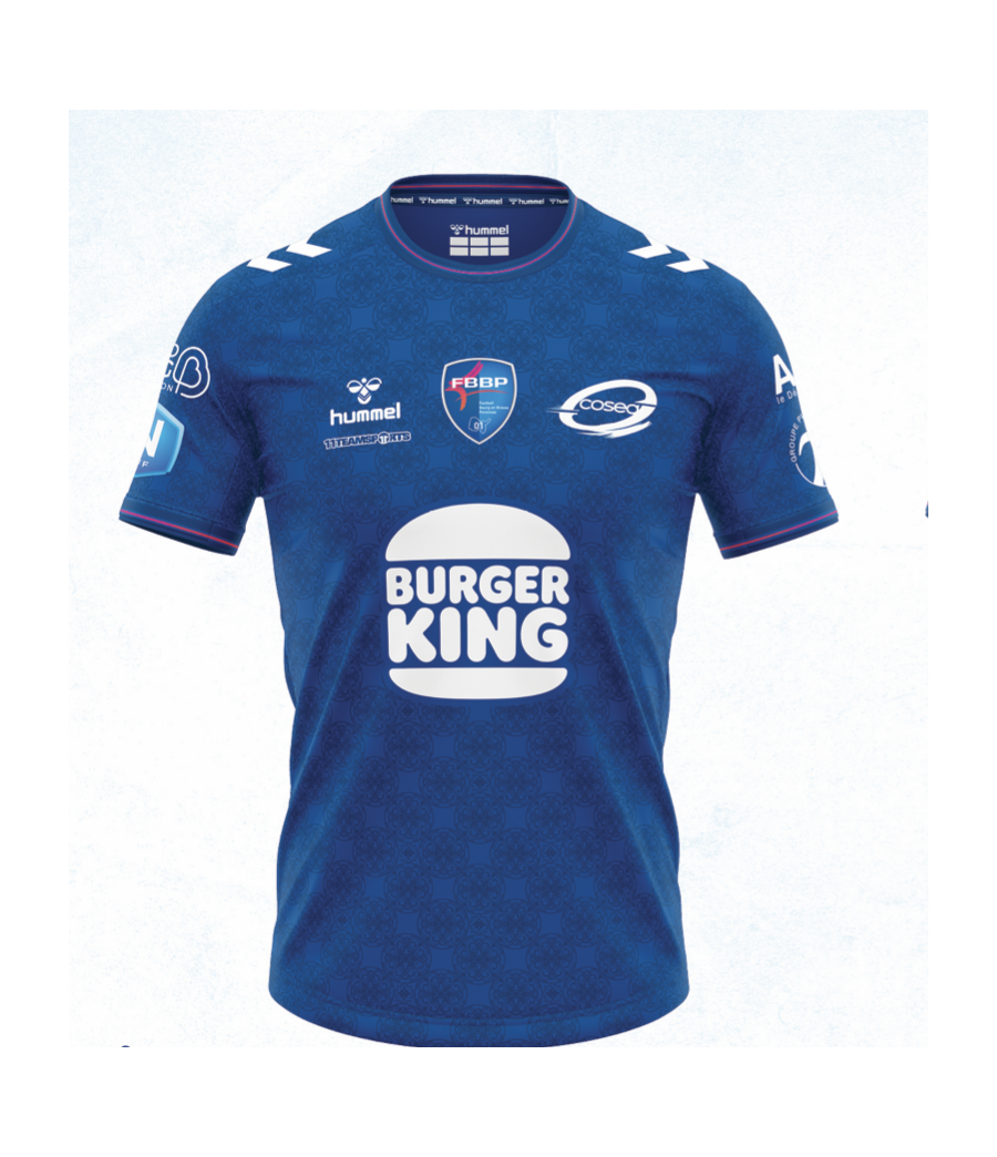 Maillot officiel FBBP 01 adulte match domicile