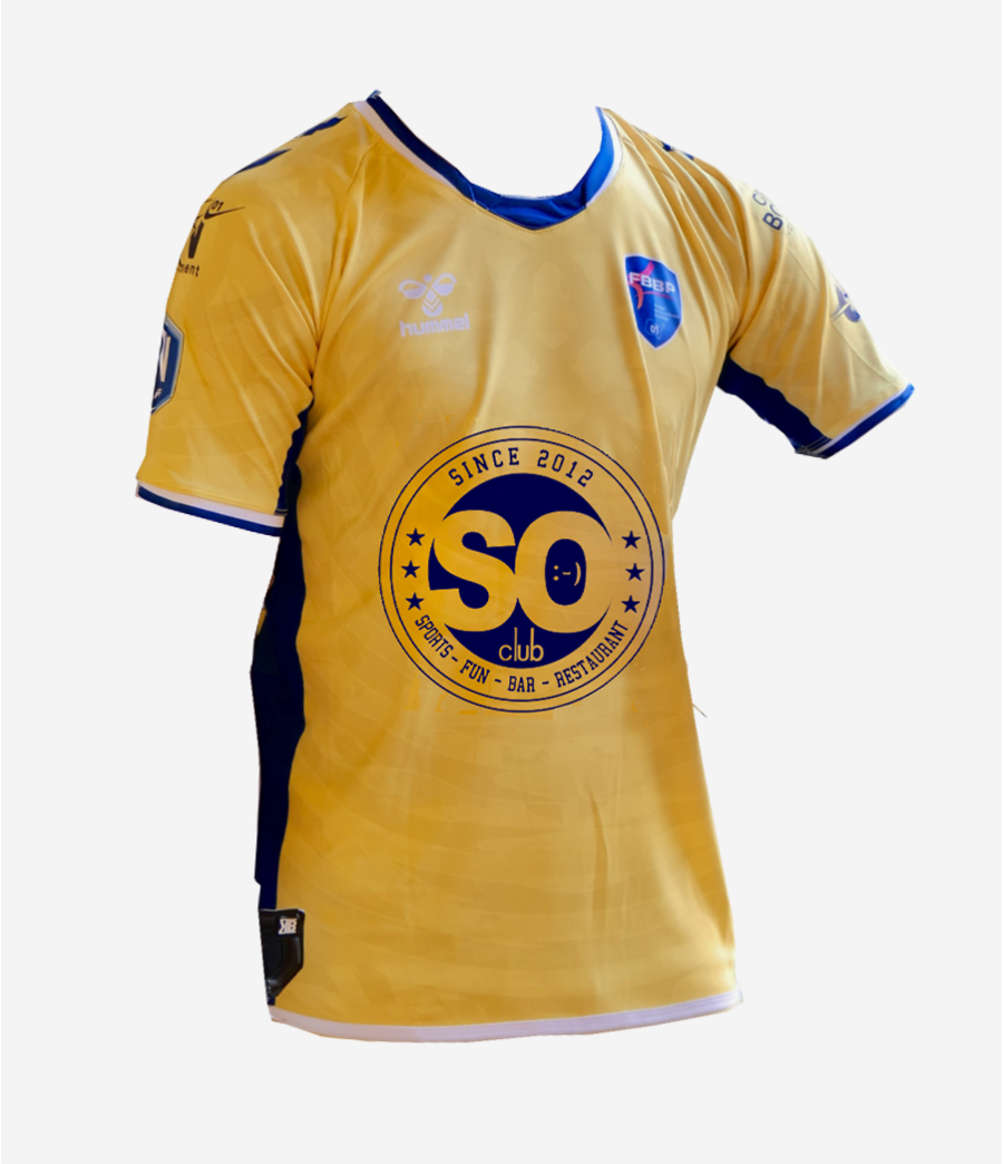 Maillot officiel gardien de but FBBP 01 jaune So Club