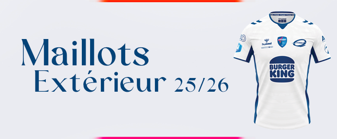 Maillot officiel FBBP 01 match à l'extérieur